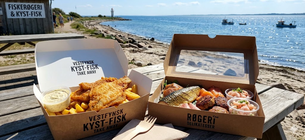 Take away fisk ved vestfynsk kyst